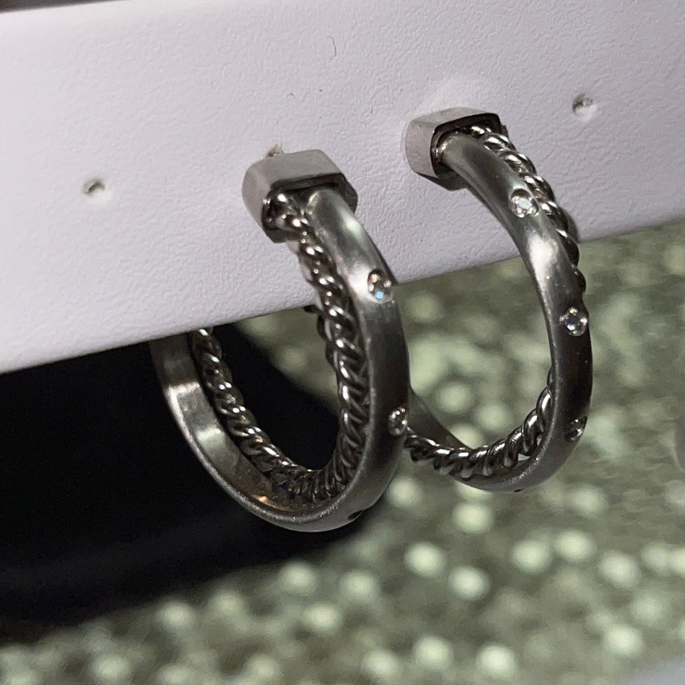 Stainless steel post earrings